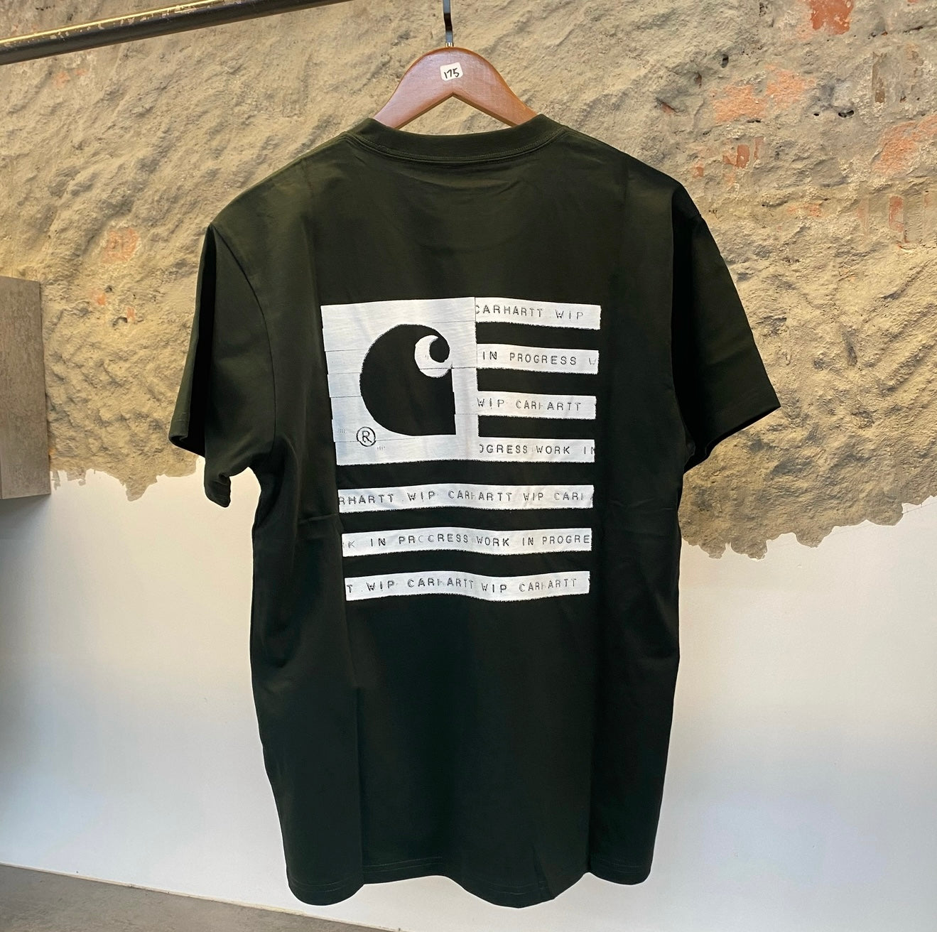 Carhartt WIP S/S State Label Tee – Dark Cedar