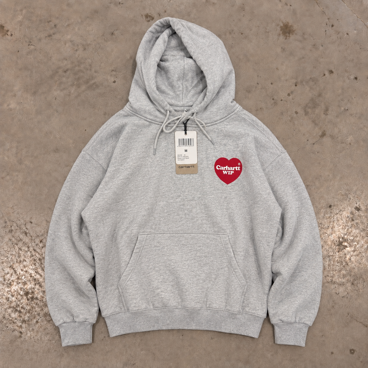 Carhartt WIP Hooded Heart Sweat – Ash Heather