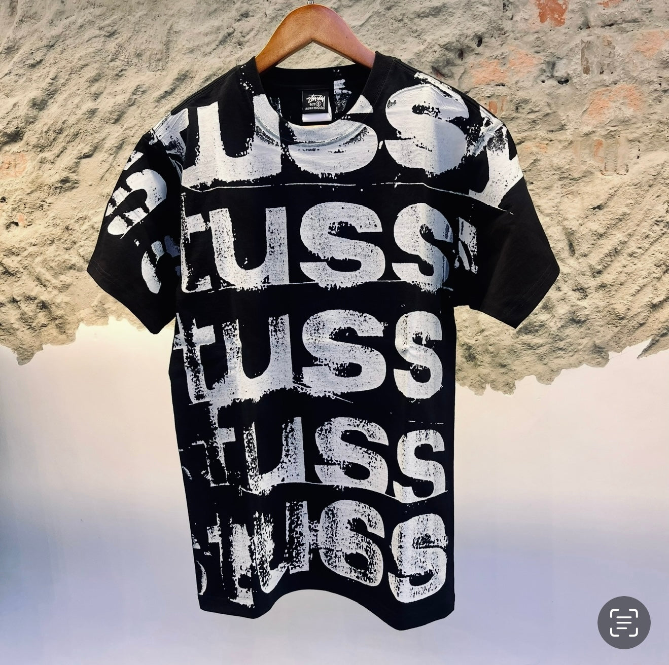 Stüssy Stamp Tee – Black/White