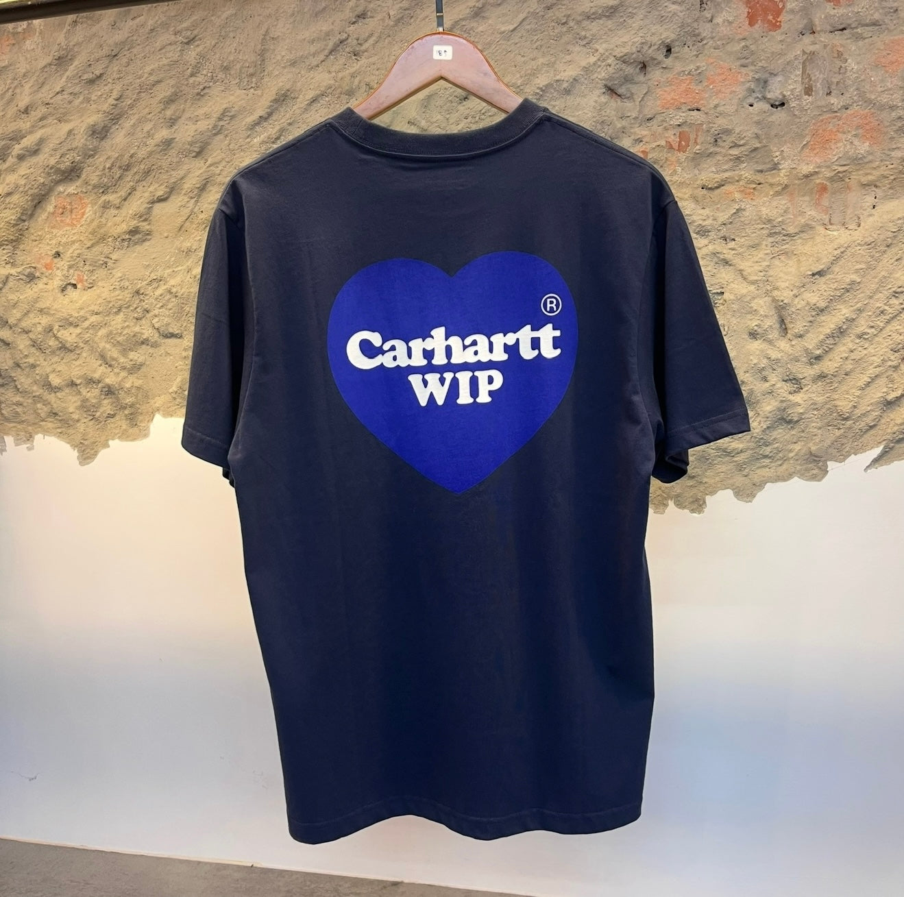 Carhartt WIP S/S Double Heart Navy Tee