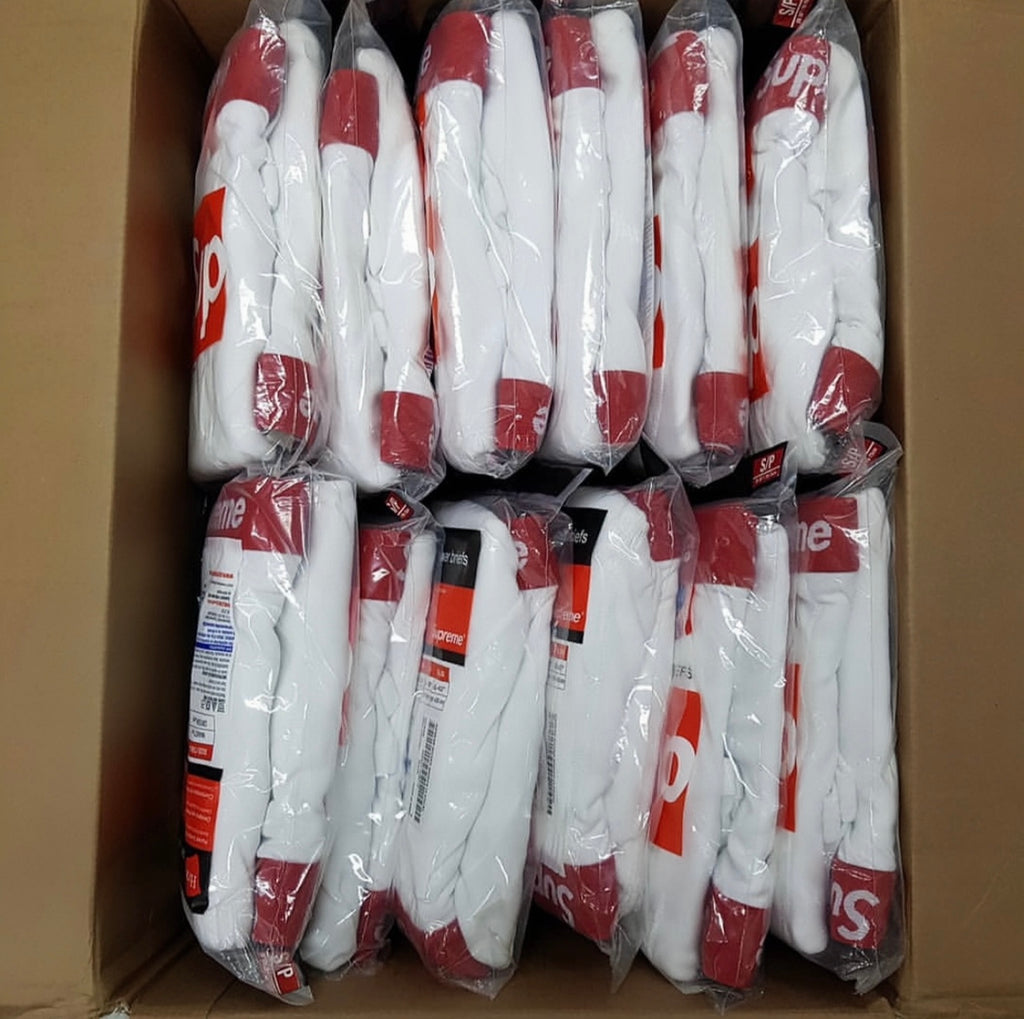 Supreme x Hanes Boxer Briefs – 4 Pack (White/Red)