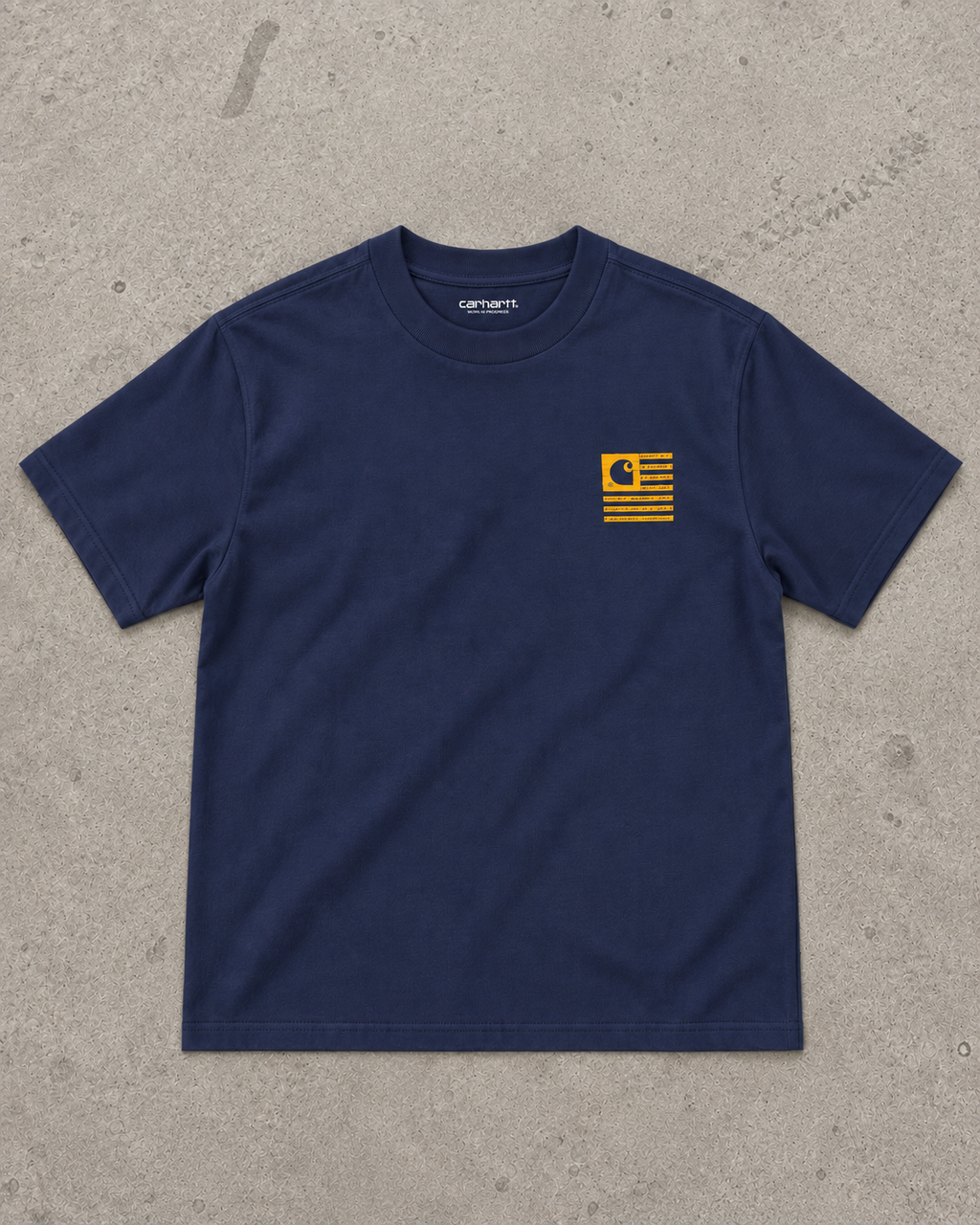 Carhartt WIP S/S State Label T-Shirt – Navy