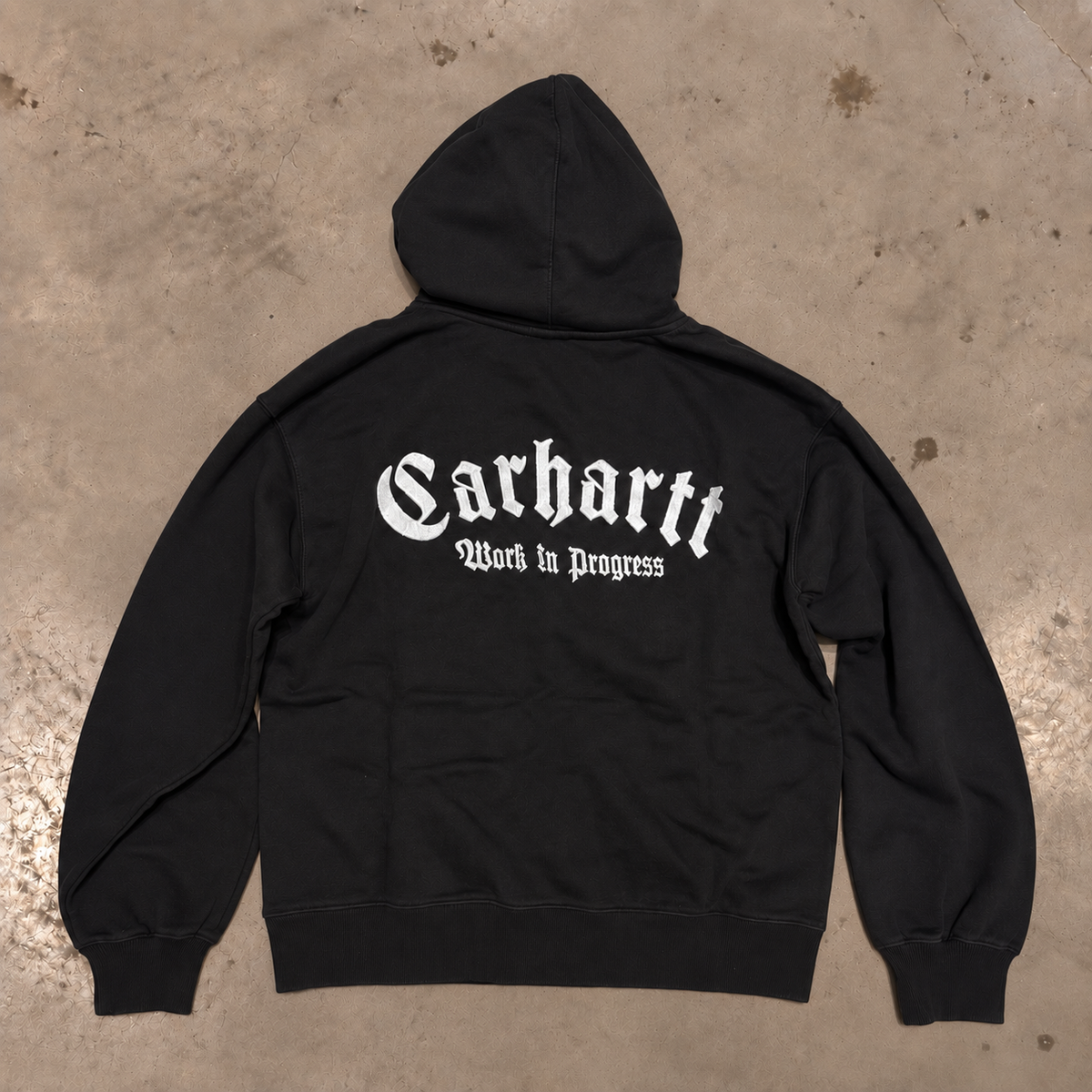 Carhartt WIP Hooded Onyx Script Sweat – Black/White