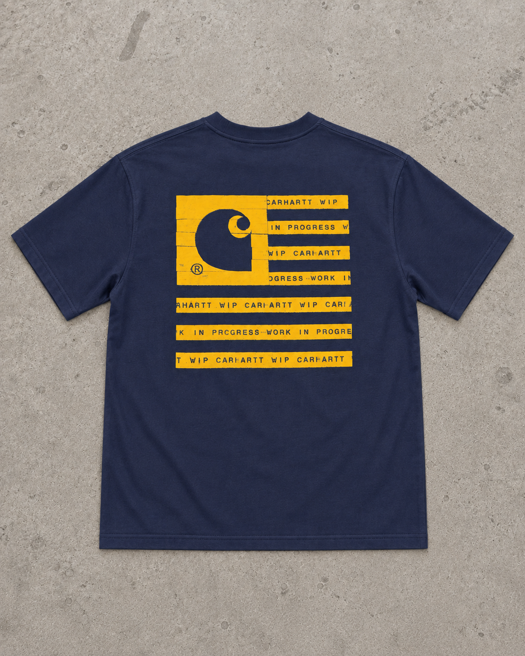 Carhartt WIP S/S State Label T-Shirt – Navy