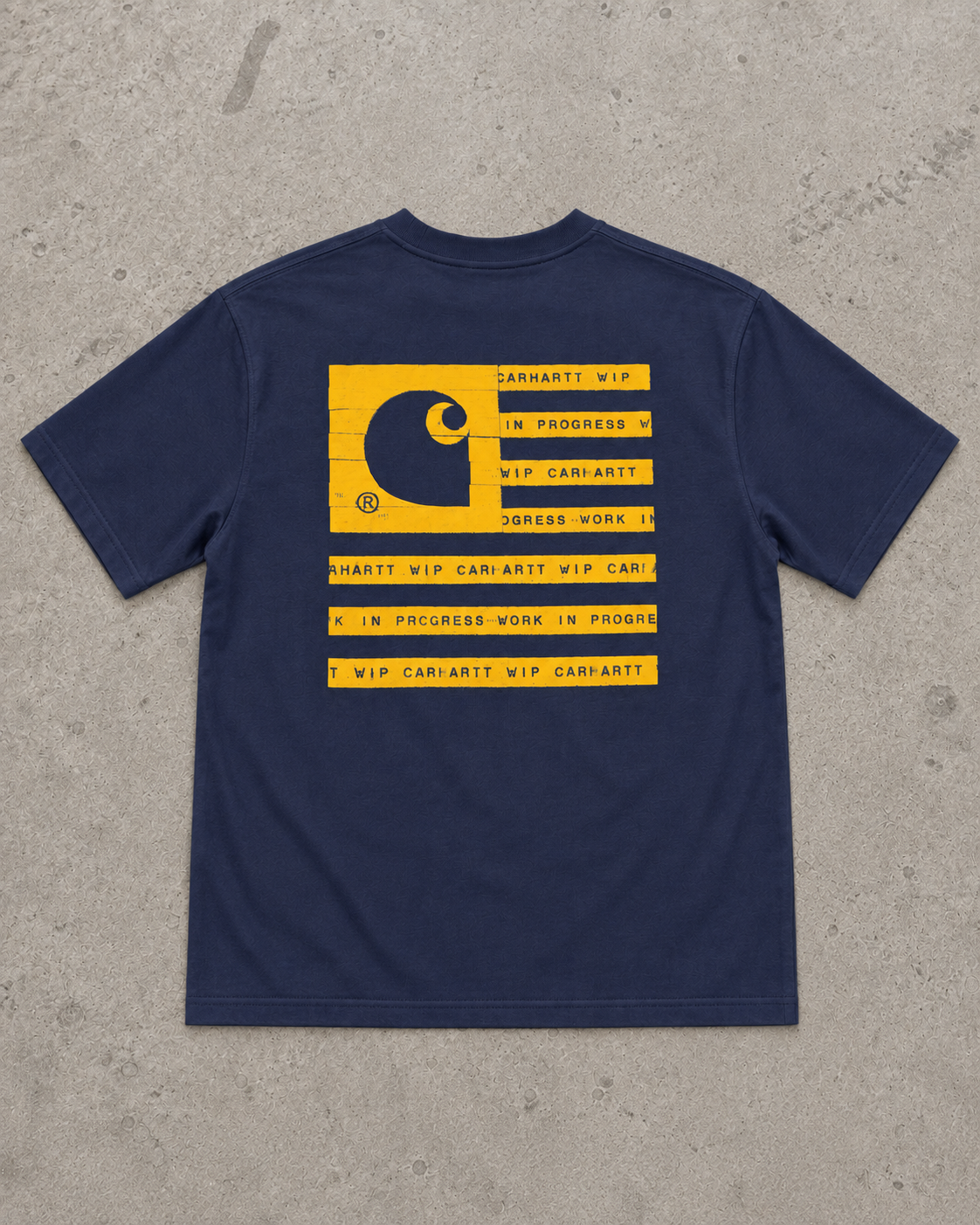 Carhartt WIP S/S State Label T-Shirt – Navy