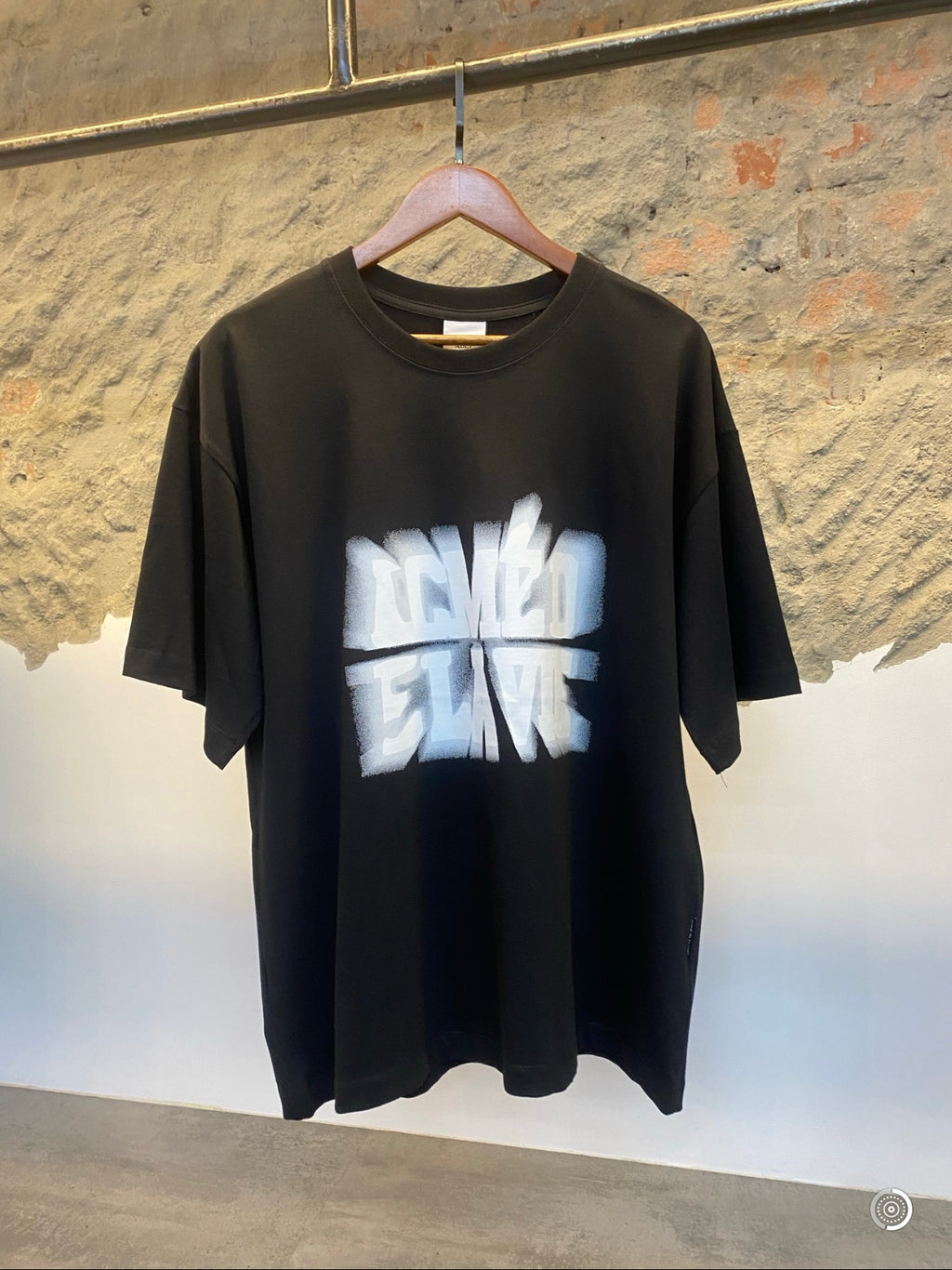 Acme De La Vie (ADLV) Spray Logo Oversized Tee – Black