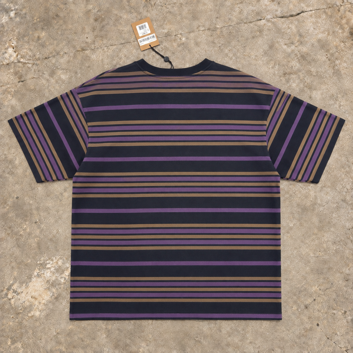 Stüssy Alton Stripe Crew T-Shirt – Black