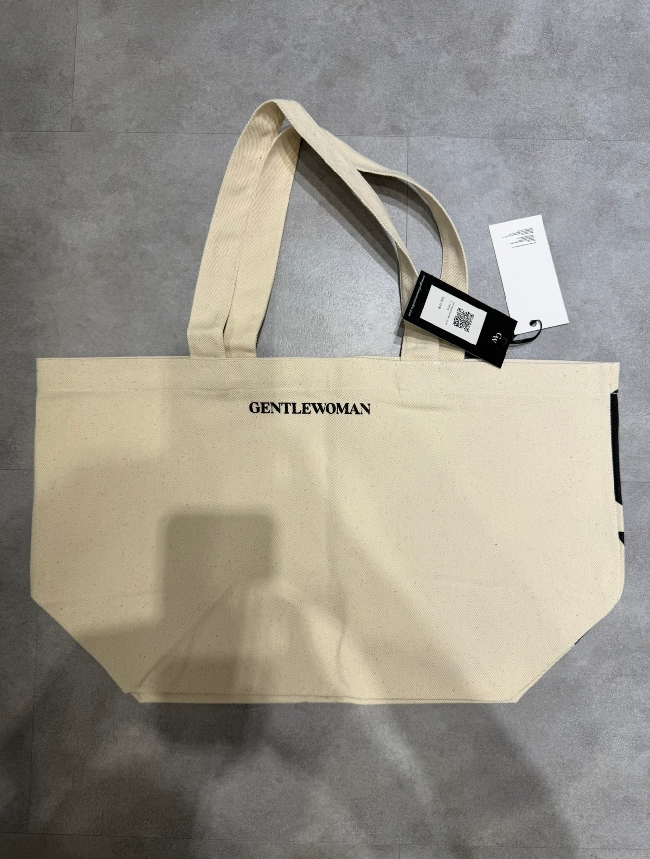 Gentlewoman Large Canvas Tote Bag – Beige