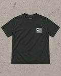 Carhartt WIP S/S Label State T-Shirt – Dark Cedar / White