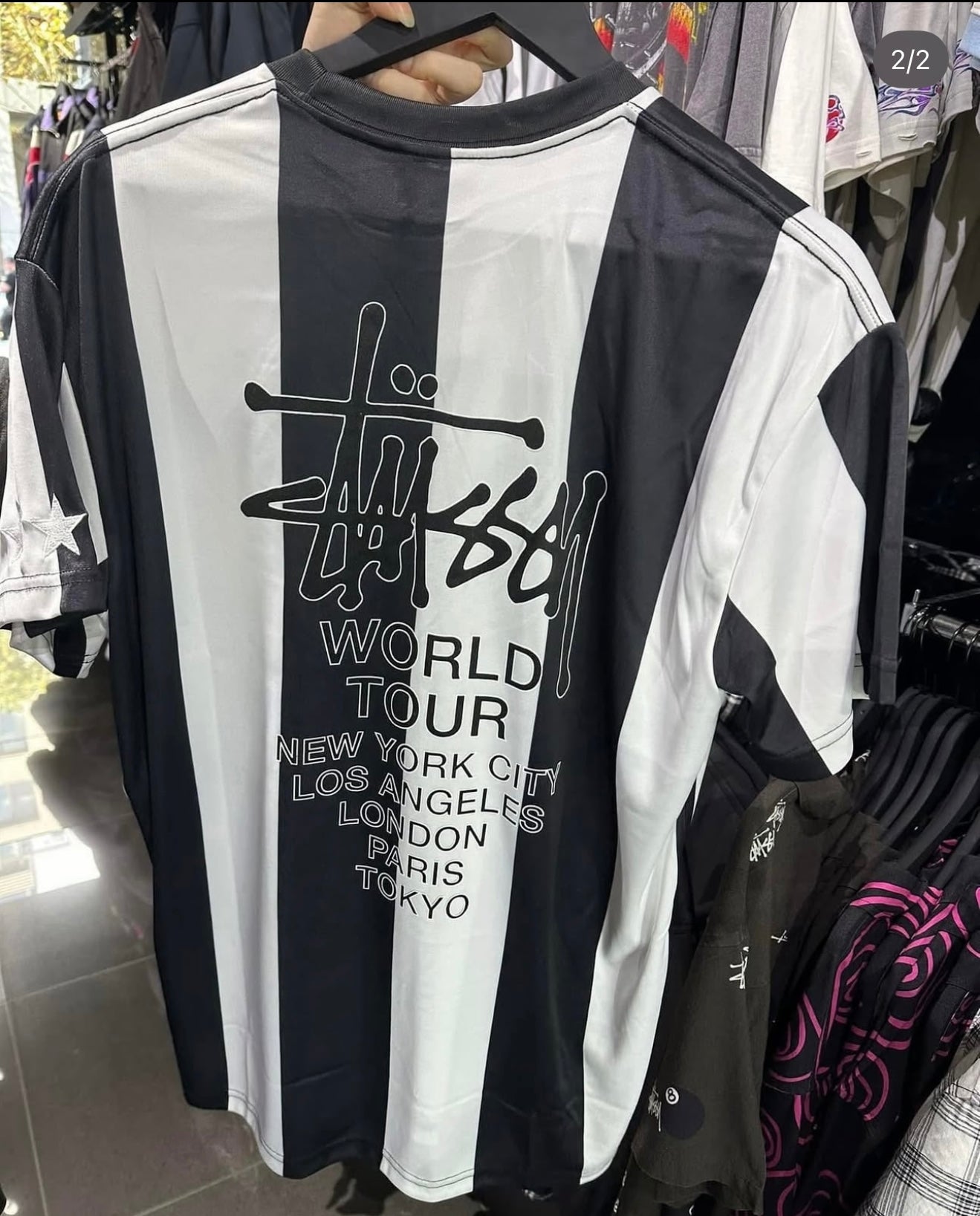 Stüssy Football Jersey – Black/White