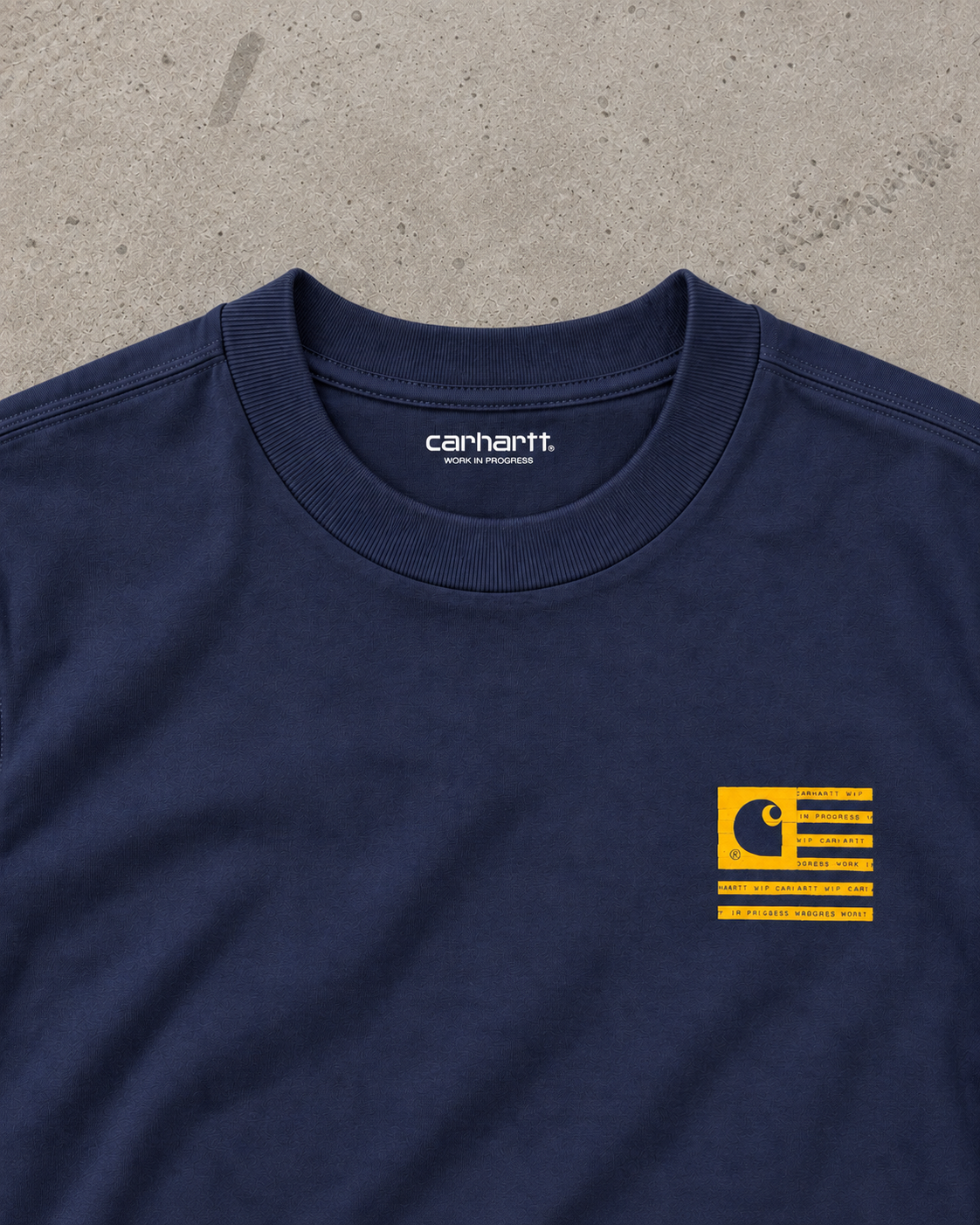 Carhartt WIP S/S State Label T-Shirt – Navy