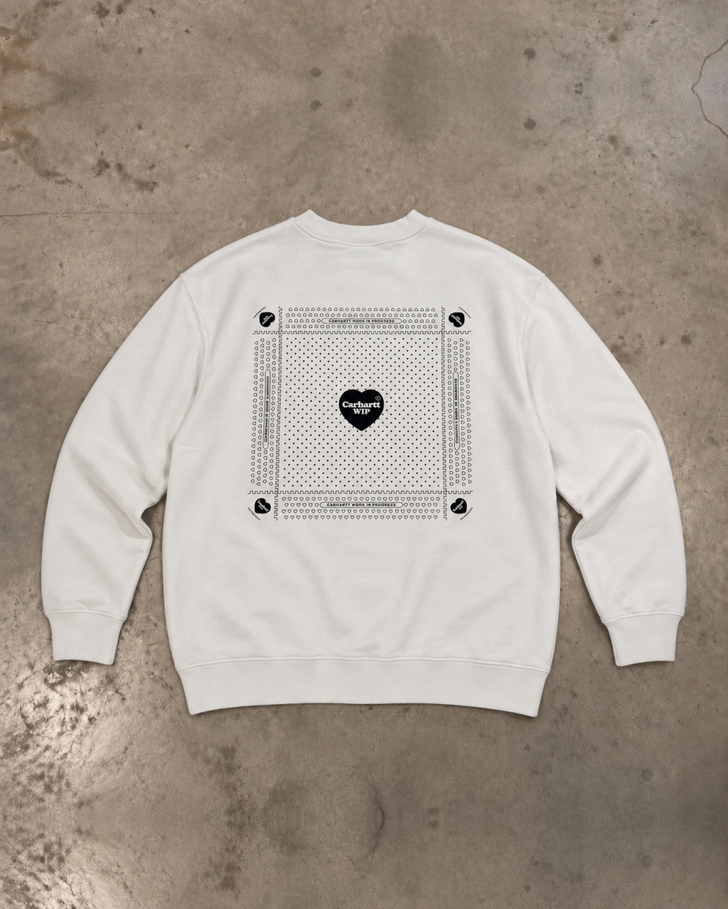 Carhartt WIP Heart Bandana Sweat – Stone Washed