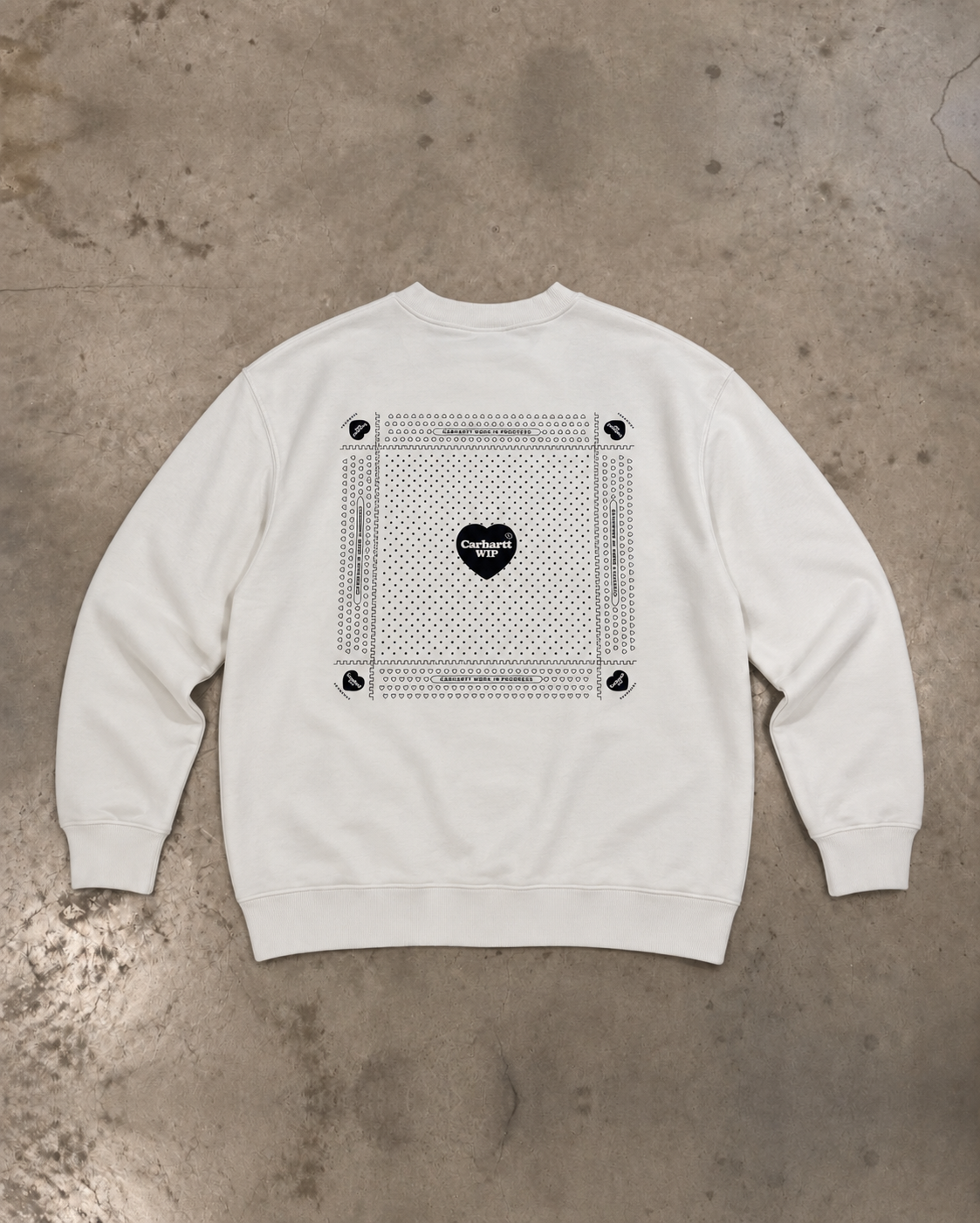 Carhartt WIP Heart Bandana Sweat – Stone Washed