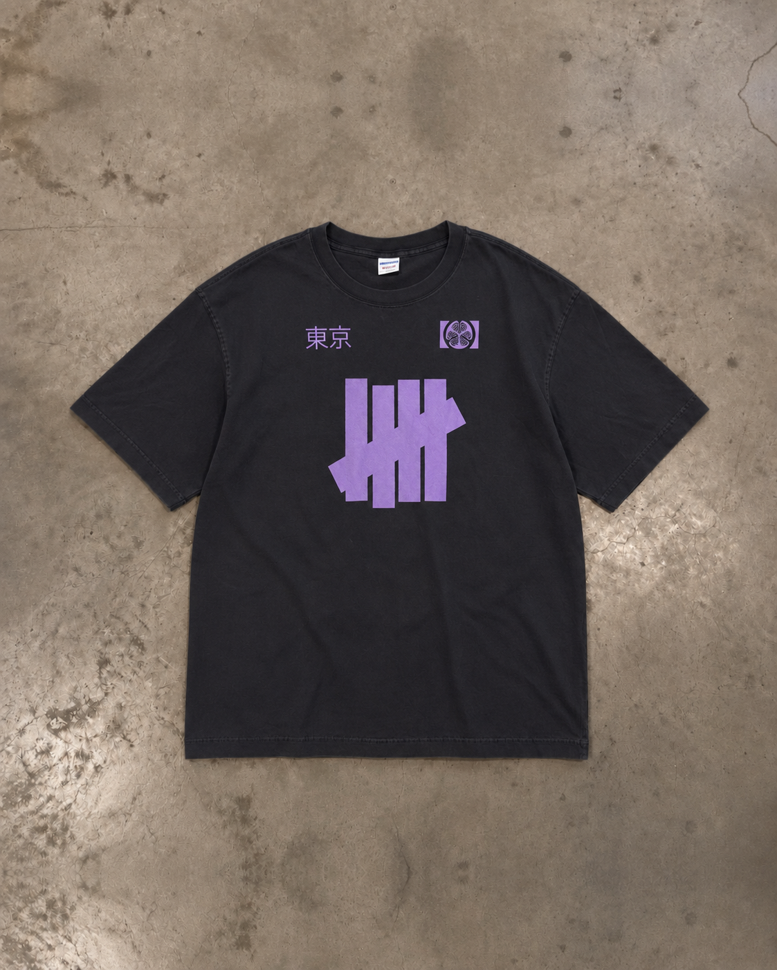 UNDEFEATED Tokyo Exclusive 5 Strike Tee – Black/Purple