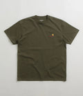 Carhartt WIP American Script T-Shirt – Cypress (Olive Green)