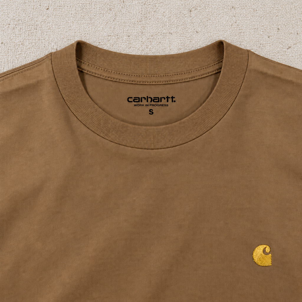 Carhartt WIP S/S Chase T-Shirt – Hamilton Brown / Gold