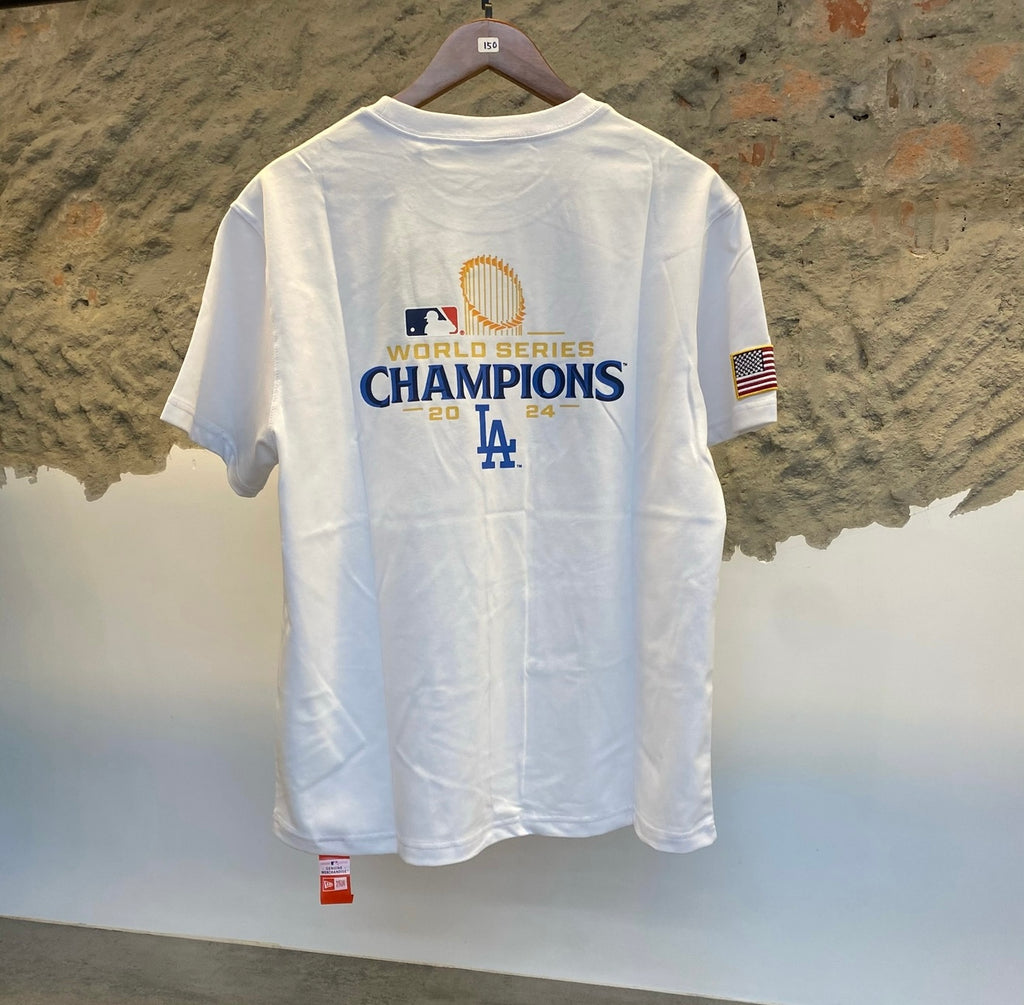 New Era LA Dodgers Coolera World Series Champions Tee – White (2024 Edition)