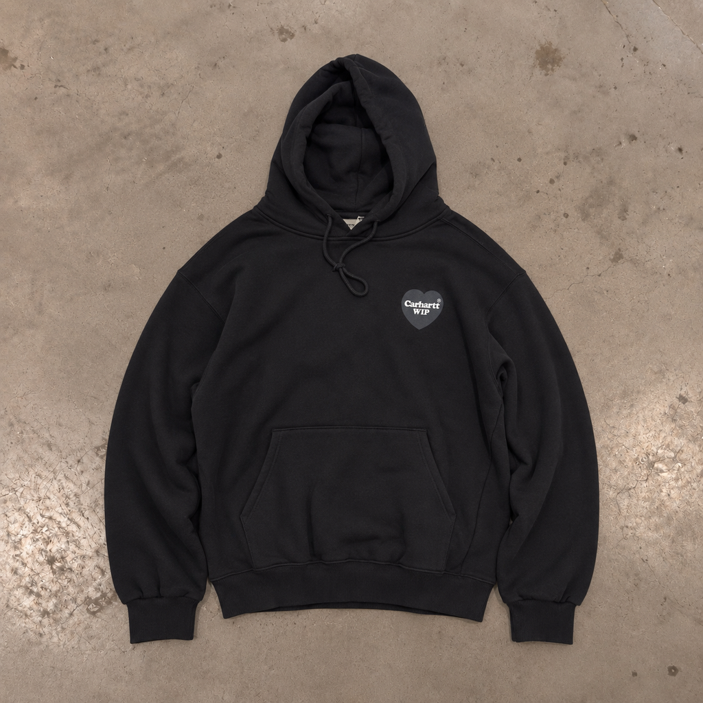 Carhartt WIP Hooded Heart Sweat – Black