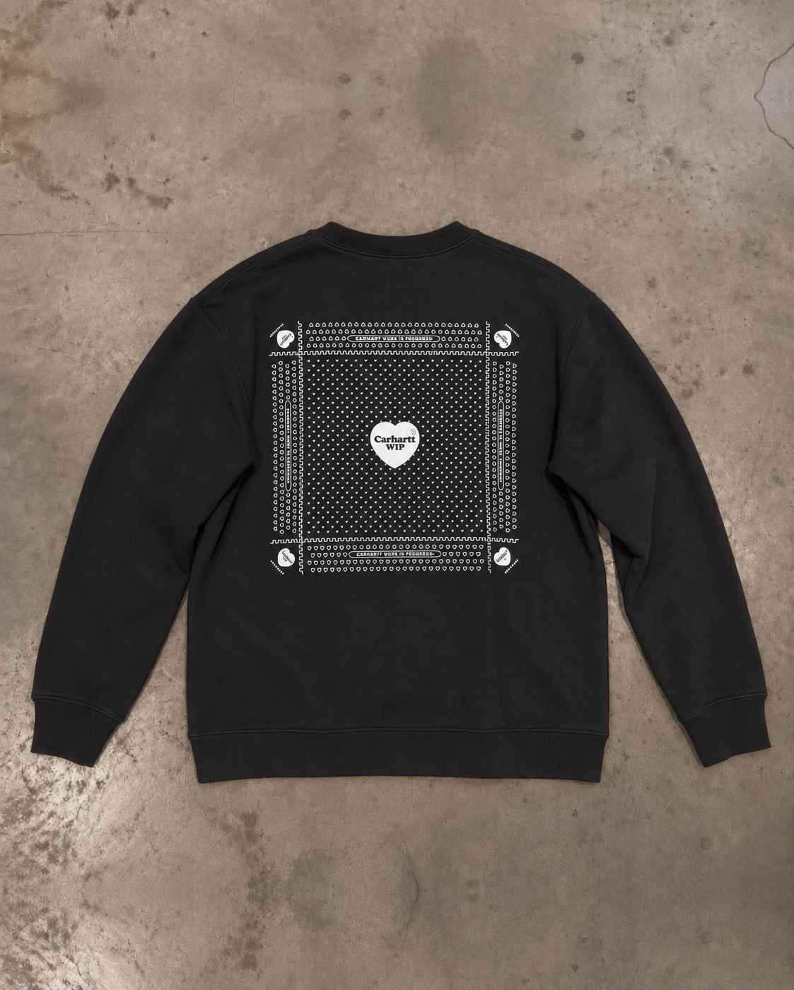 Carhartt WIP Heart Bandana Sweat – Stone Washed