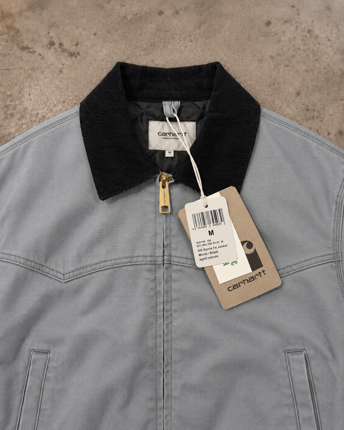 Carhartt WIP OG Santa Fe Jacket – Mirror / Black Aged Canvas