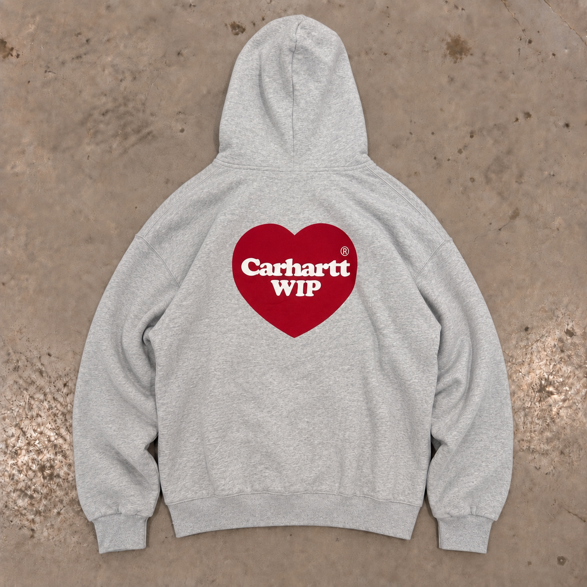 Carhartt WIP Hooded Heart Sweat – Ash Heather