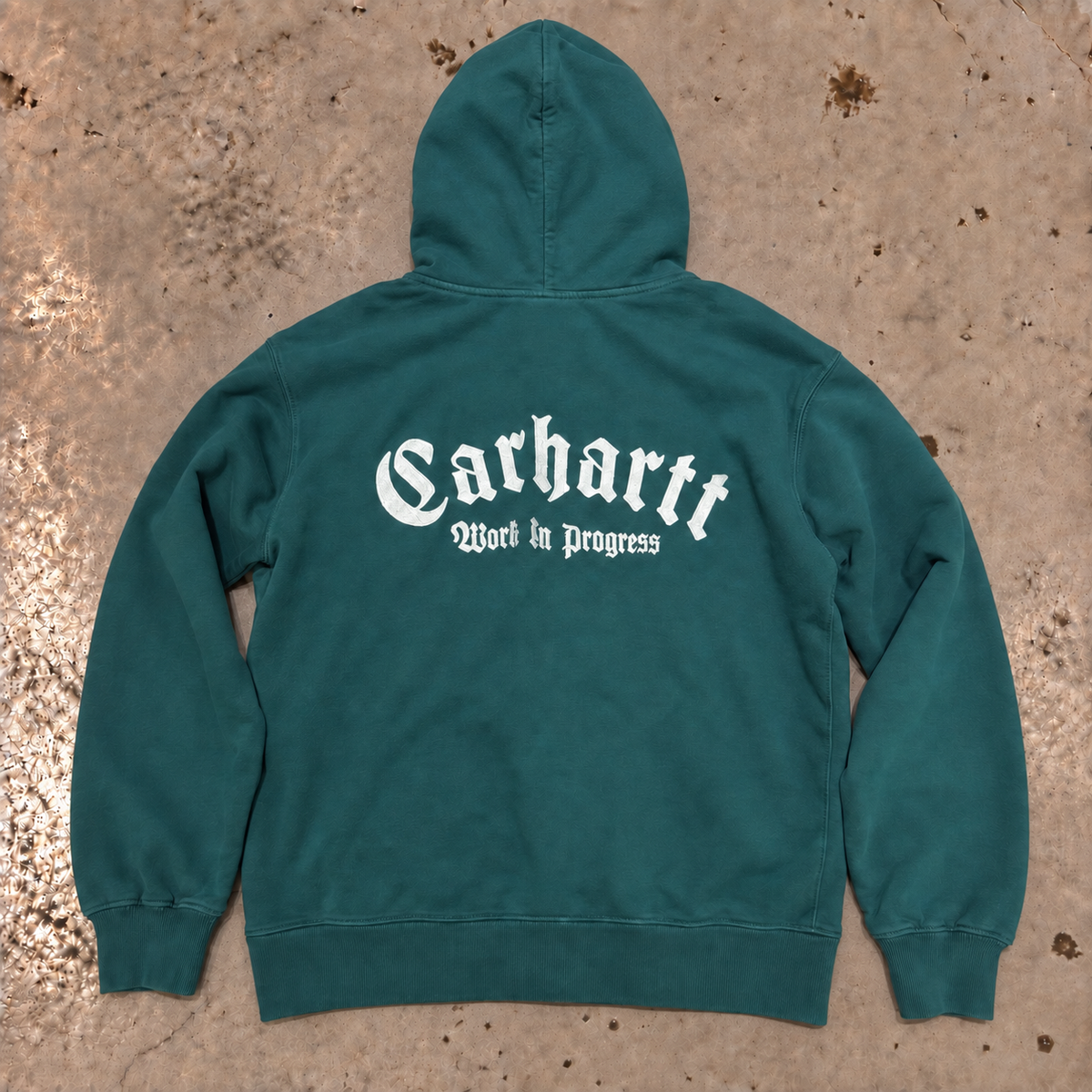 Carhartt WIP Hooded Onyx Script Sweat – Chervil/White