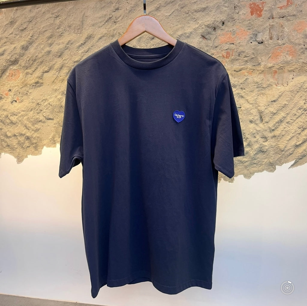 Carhartt WIP S/S Double Heart Navy Tee