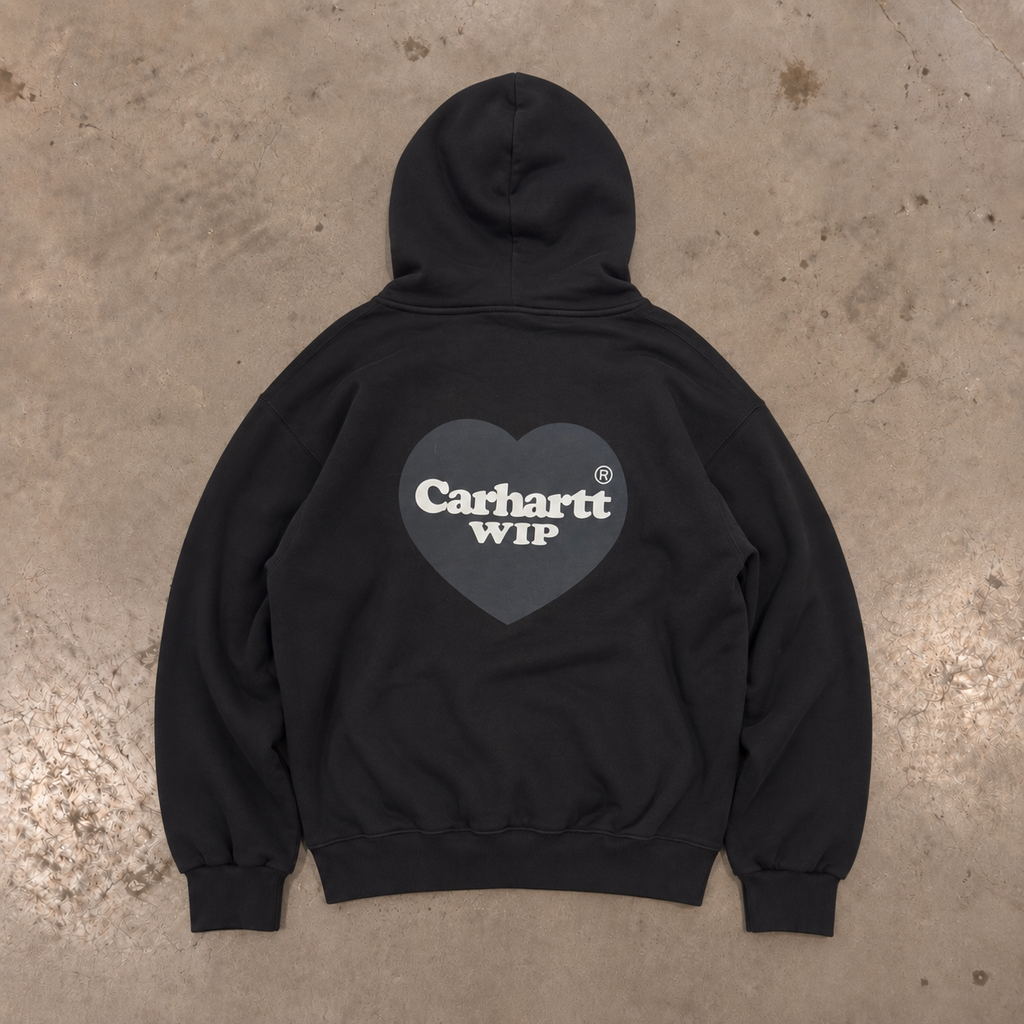 Carhartt WIP Hooded Heart Sweat – Black