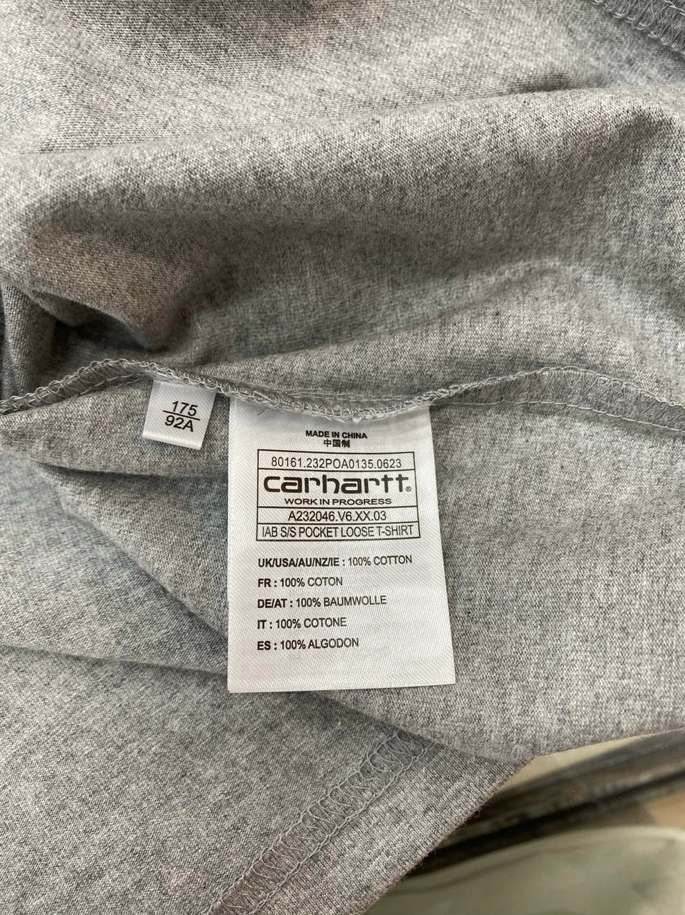 Carhartt WIP x IAB S/S Pocket Loose T-Shirt – Grey Heather