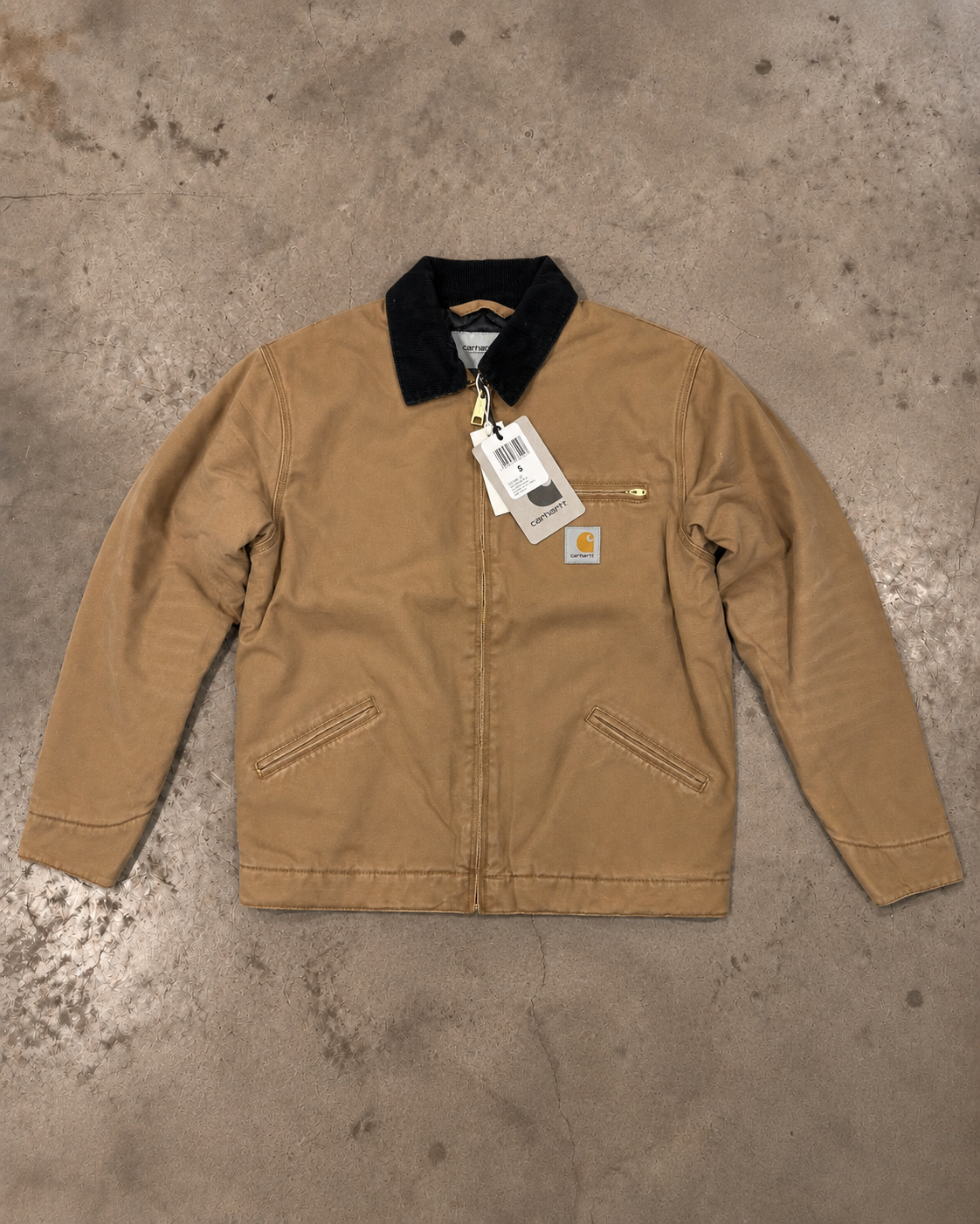 Carhartt WIP OG Detroit Jacket – Dusty Hamilton Brown / Black Aged Canvas