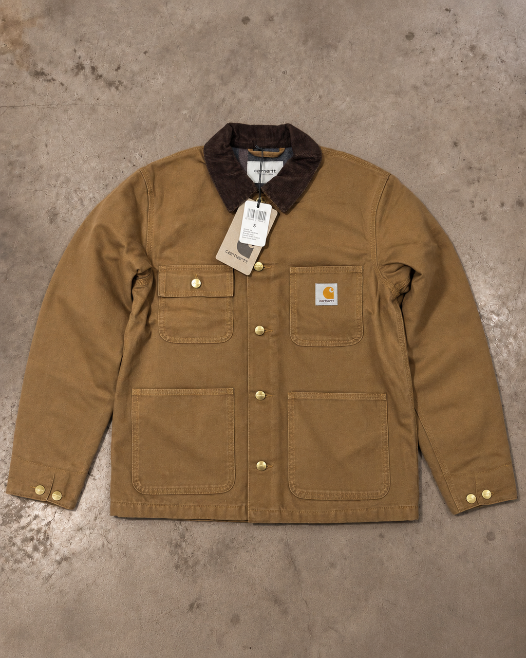 Carhartt WIP Michigan Coat Winter – Hamilton Brown / Tobacco Heavy Stone Wash