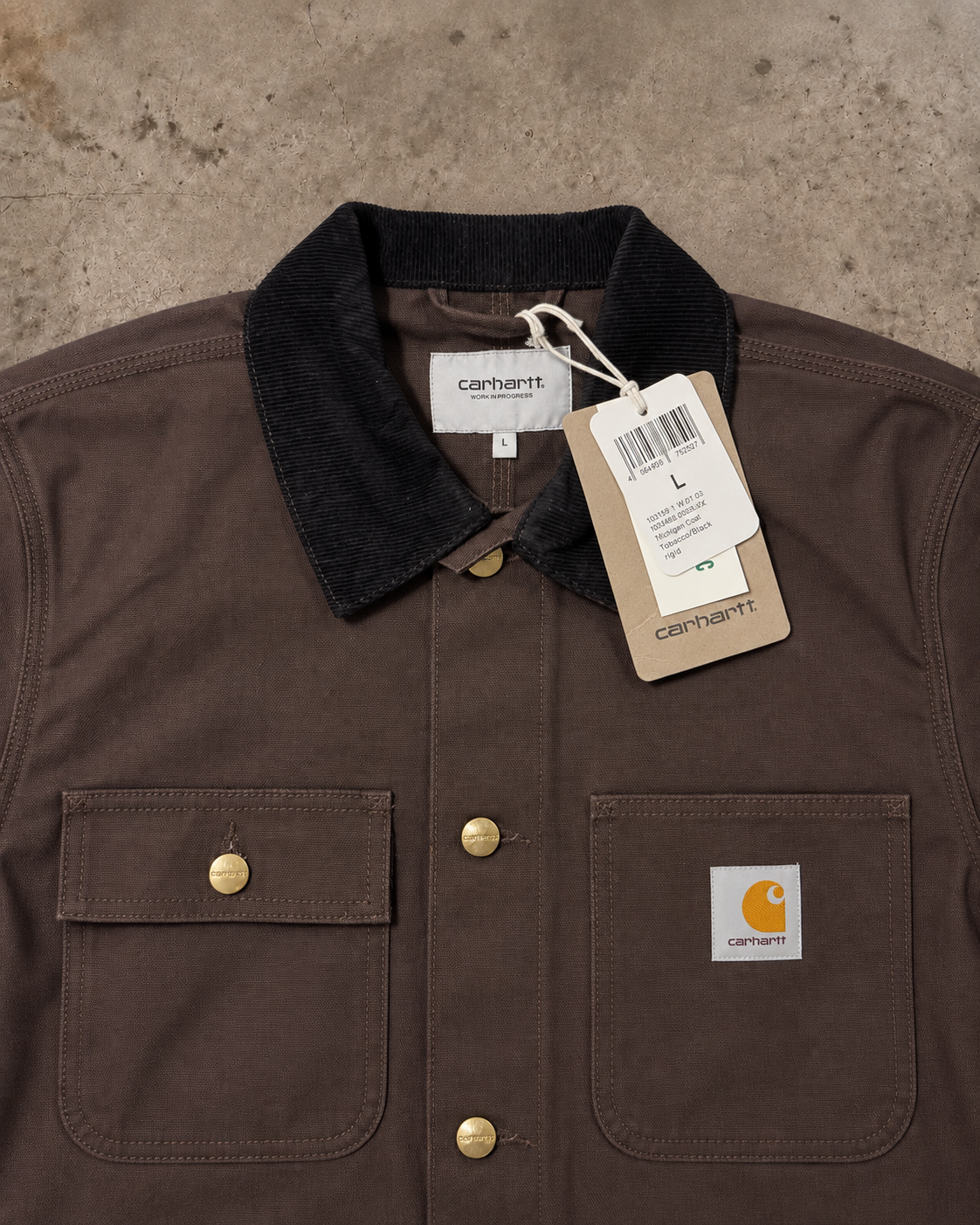Carhartt WIP Michigan Coat – Tobacco / Black Rigid