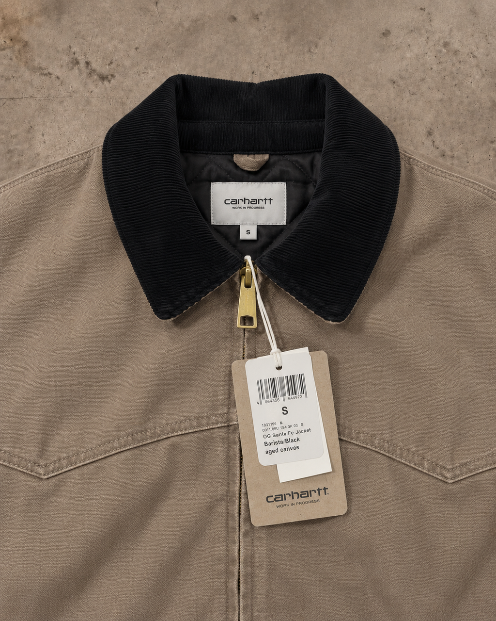 Carhartt WIP OG Santa Fe Jacket – Barista / Black Aged Canvas