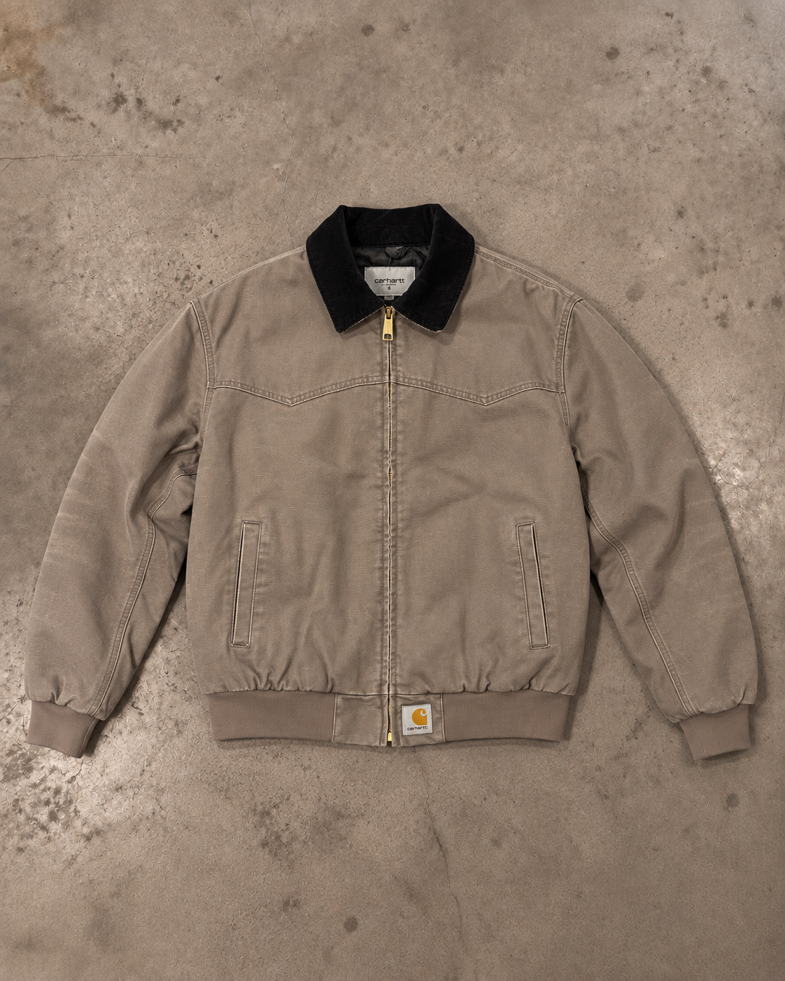 Carhartt WIP OG Santa Fe Jacket – Barista / Black Aged Canvas