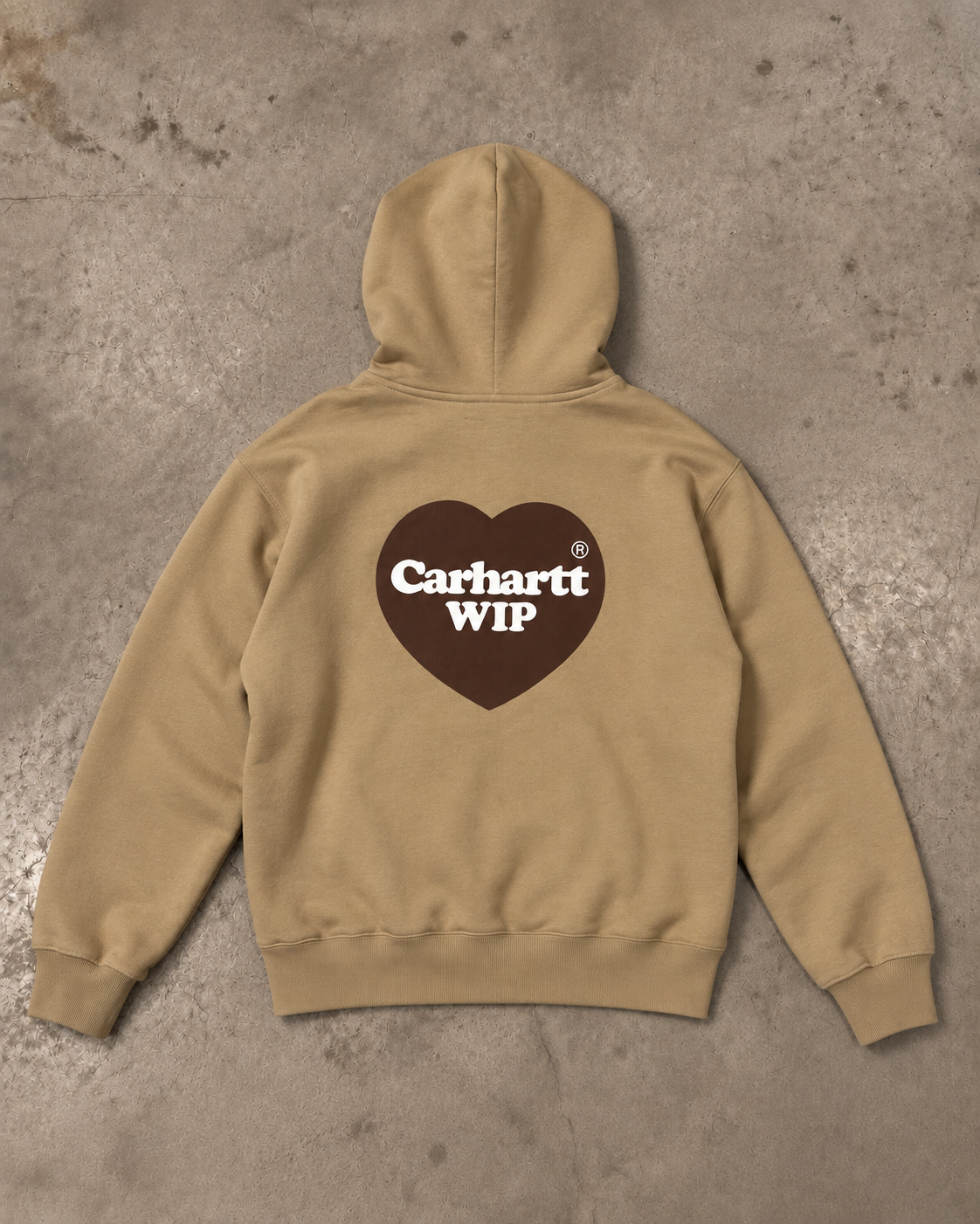 Carhartt WIP Hooded Heart Sweat – Dusty Hamilton Brown