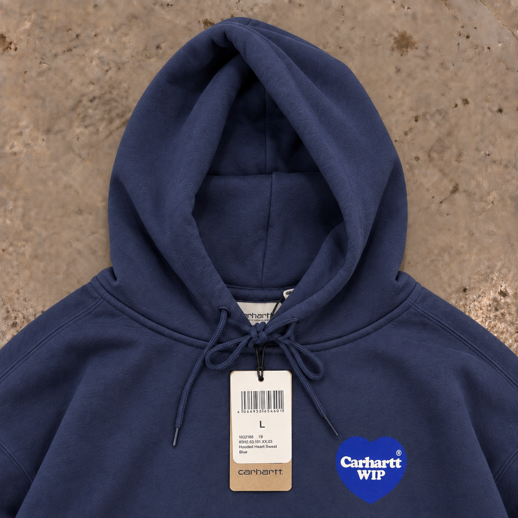 Carhartt WIP Hooded Heart Sweat – Blue