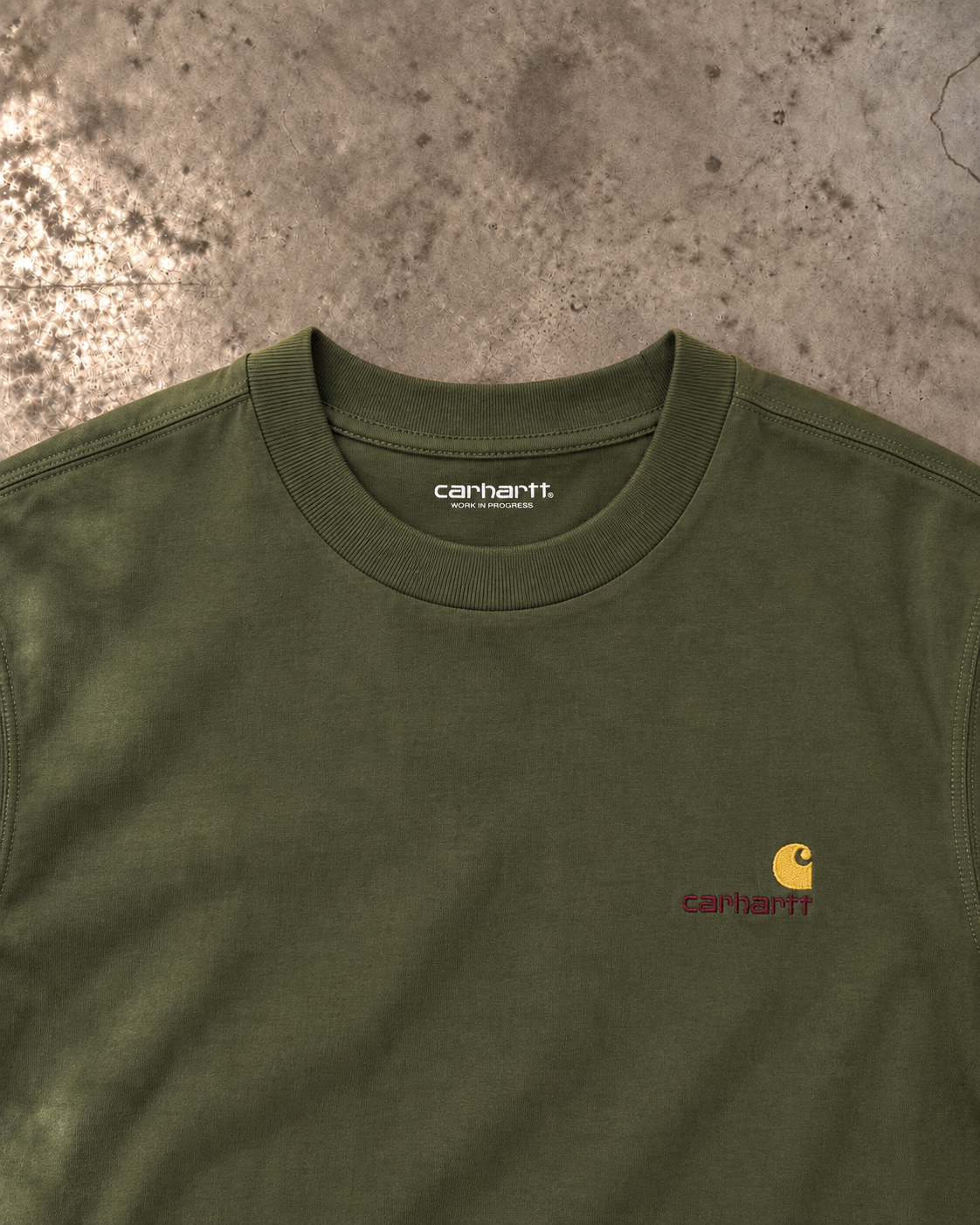 Carhartt WIP S/S American Script T-Shirt – Olive Green