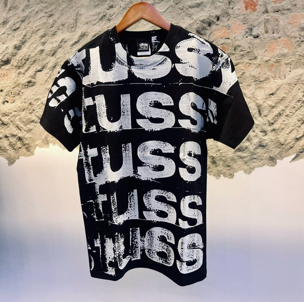 Stüssy Stamp Tee – Black/White
